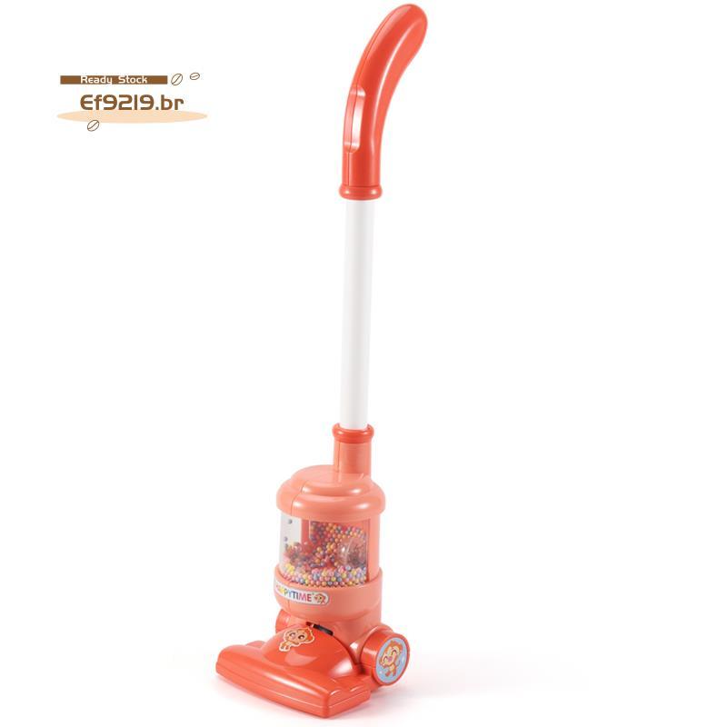 [Oferta Especial E] Crianças Aspirador De Pó Elétrico Brinquedo Simulação Coletor De Vácuo Fingir Limpeza Educativo Mini
