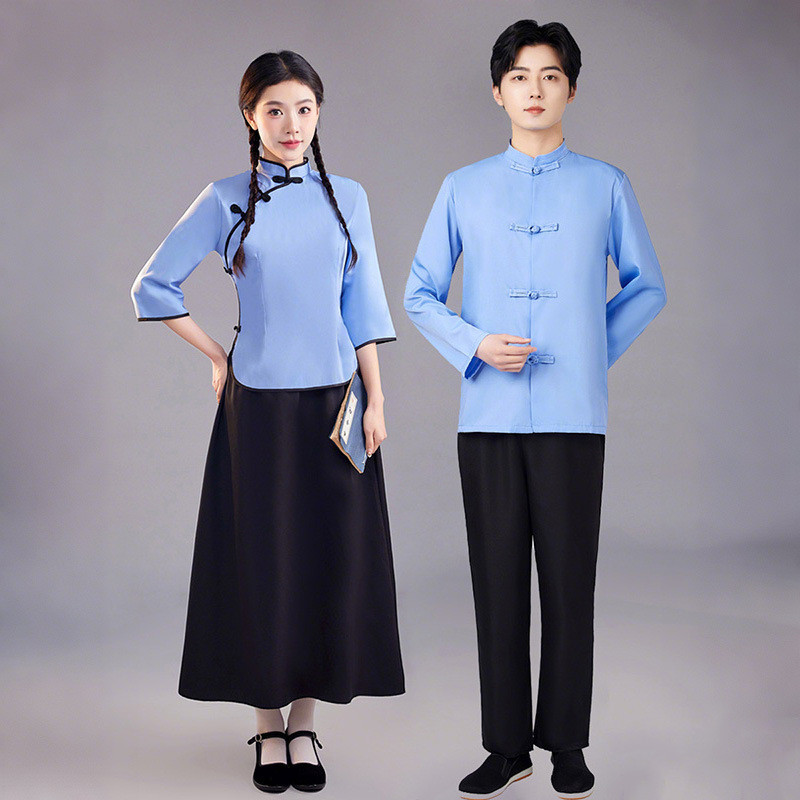 Cinco roupas jovens roupas de estudante feminino república da china roupas femininas Retro chinês montanha roupas mascul
