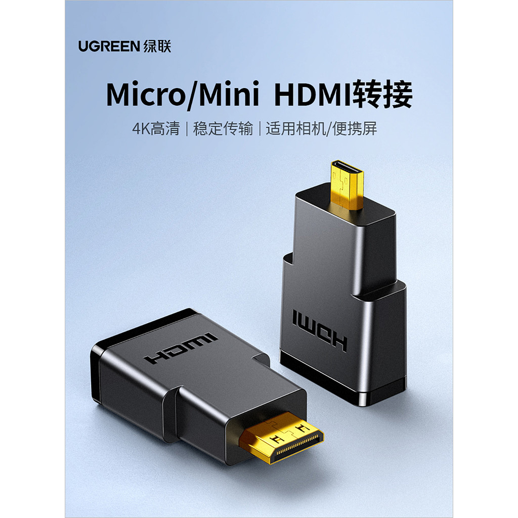 Adaptador Green Link minihdmi para HDMI Interface micro HDMI Mini conversor de exibição de conexão Universal