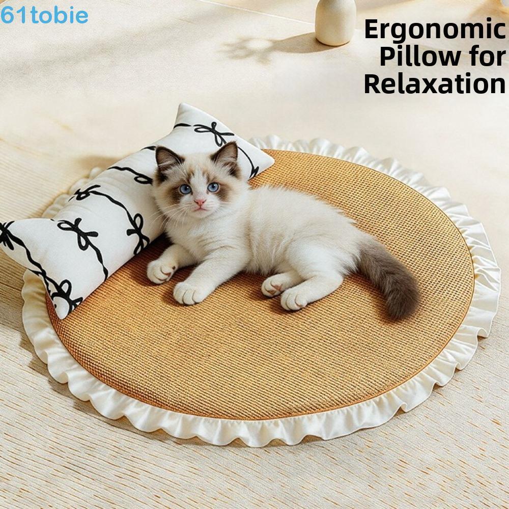 Tapete De Resfriamento Para Animais De Estimação TOBIE , Com Travesseiro Antiderrapante Almofada Gatos , Removível Respi