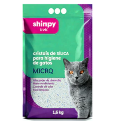 Areia Sanitária 1,6kg Shinpy Micro Sílica para Gatos