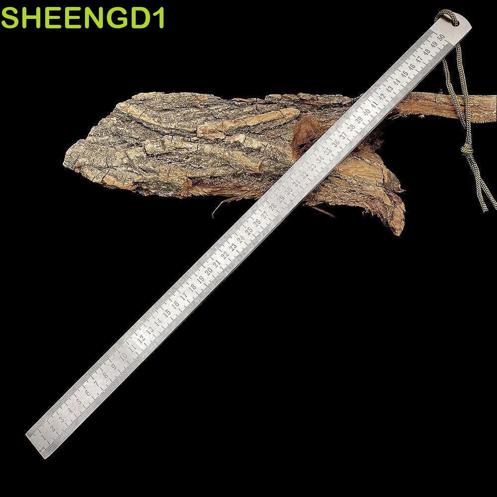 Régua De Bastão De Forjamento SHEENGD1 , Aço Inoxidável Espessada Em Escala Dupla , Ferramenta De Medição De 53 Cm À Pro