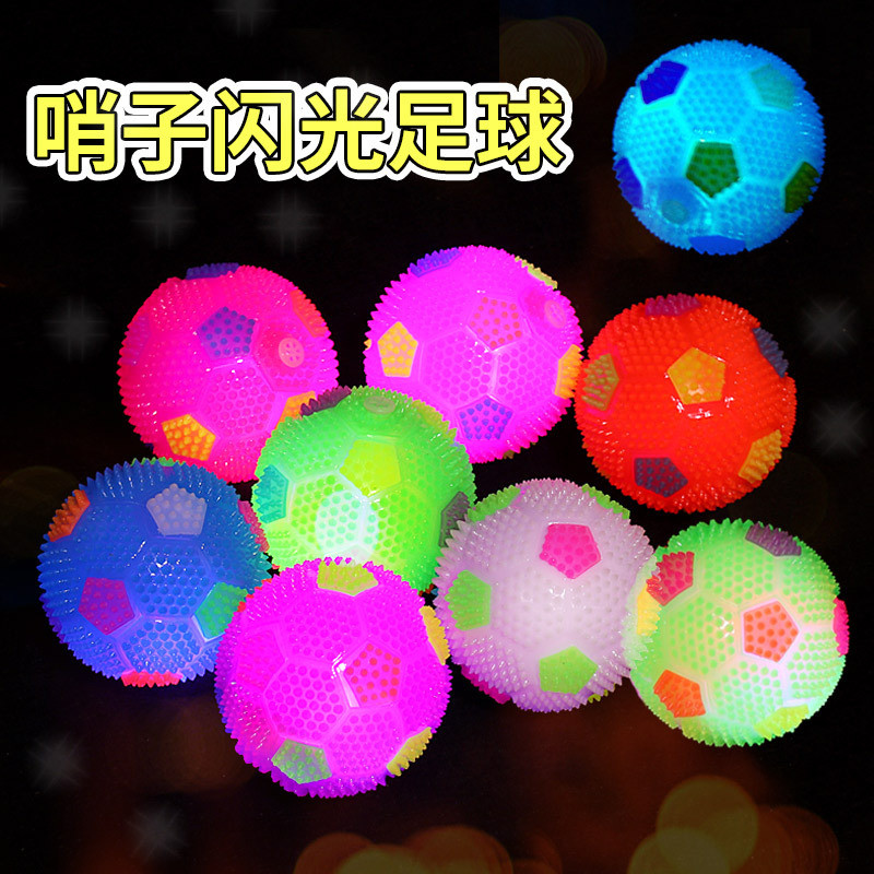 Apito luminoso futebol novo estilo luminoso colorido saltando futebol Yiwu crianças mercado noturno tenda fornecimento b