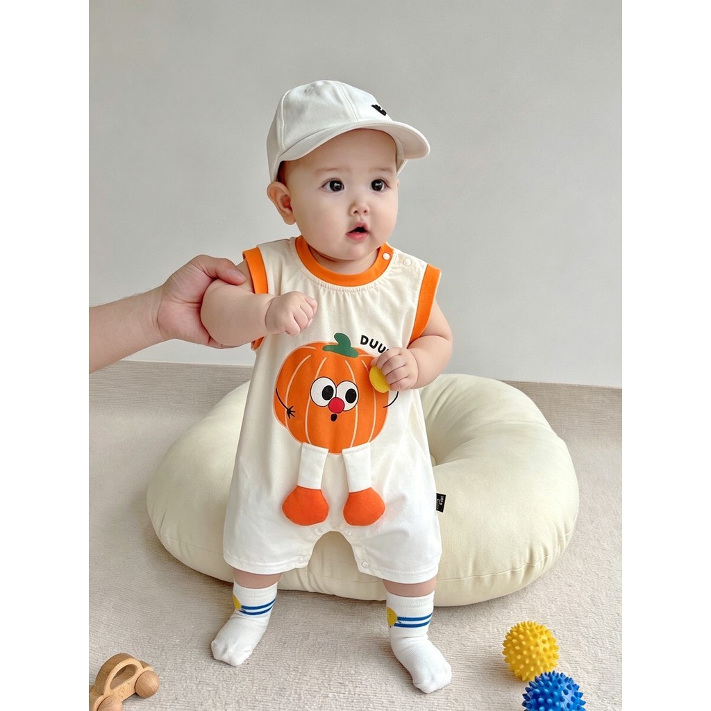 Bebê recém-nascido verão sem mangas colete macacão 0-6 meses masculino feminino bebê roupas de verão roupas de bebê Supe