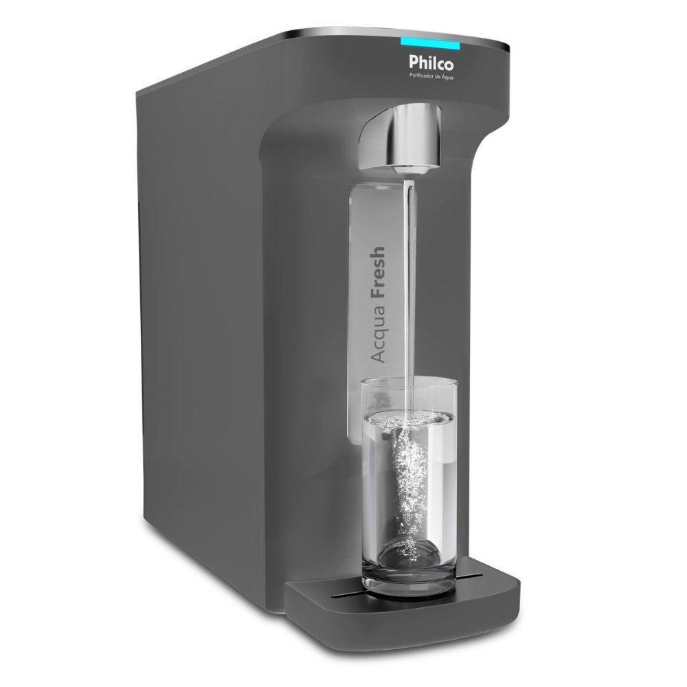 Imagem Purificador de Água de Bancada Philco PPU12C Natural Fria e Gelada Cinza Bivolt