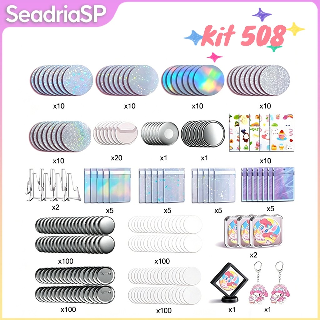 Imãs Bottons de Geladeira  508 kits – Insumos Máquina de Bottons