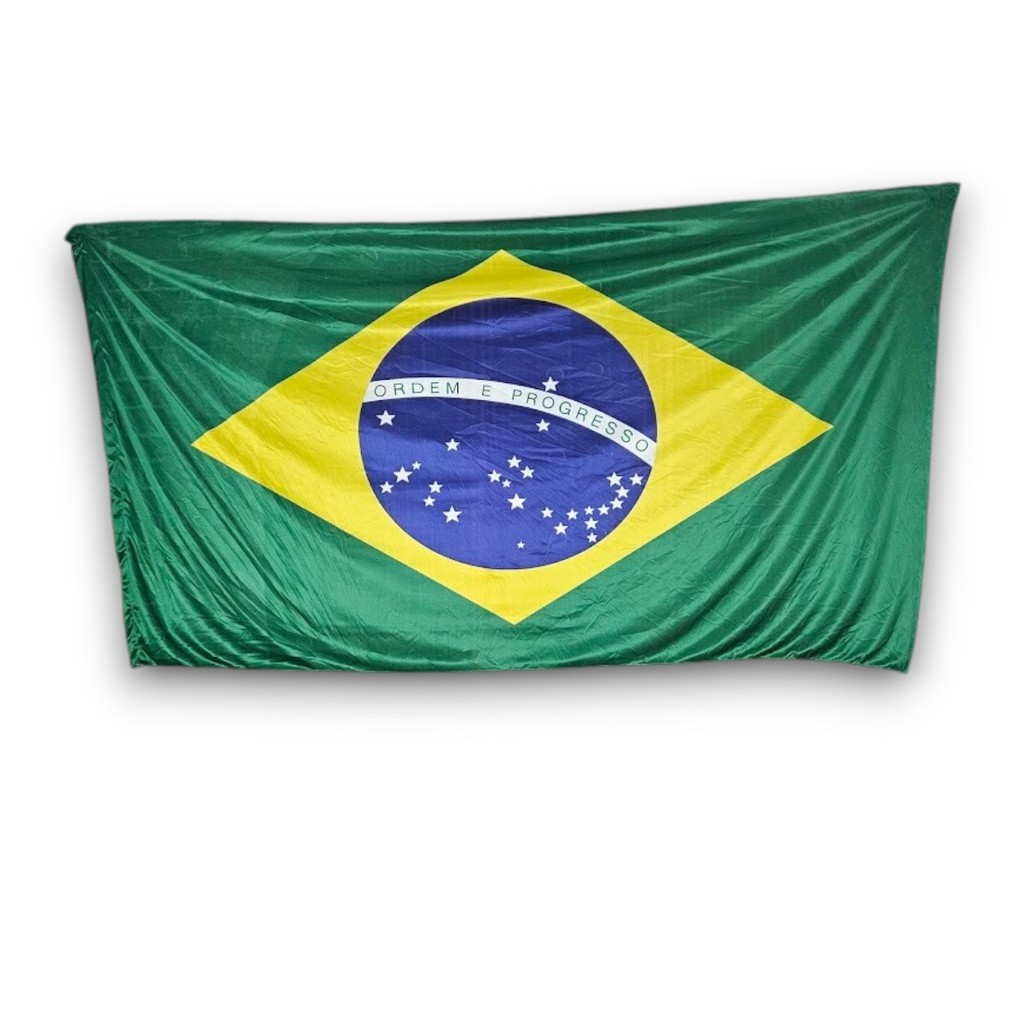 Bandeira Nacional 1,80 x 1,00 Verde e Amarela Seleção Brasileira