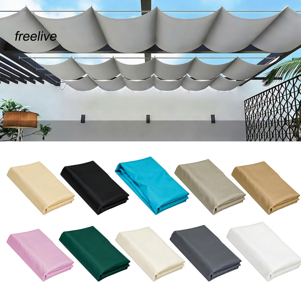 Adjustable Sun Sail Retractable Shade with Eyelets Rope Waterproof Outdoor Canopy for Garden Patio Yard Lawn Uv for Sout