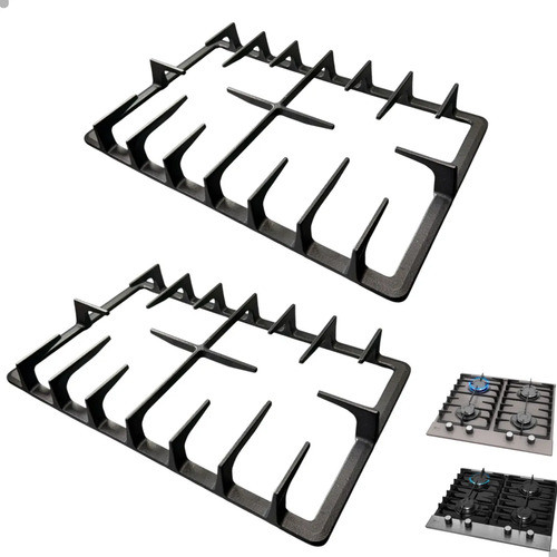 KIT 2 TREMPE FERRO FUNDIDO PARA COOKTOP FISCHER PLATINIUM 4B 38430 / 33800 ORIGINAL