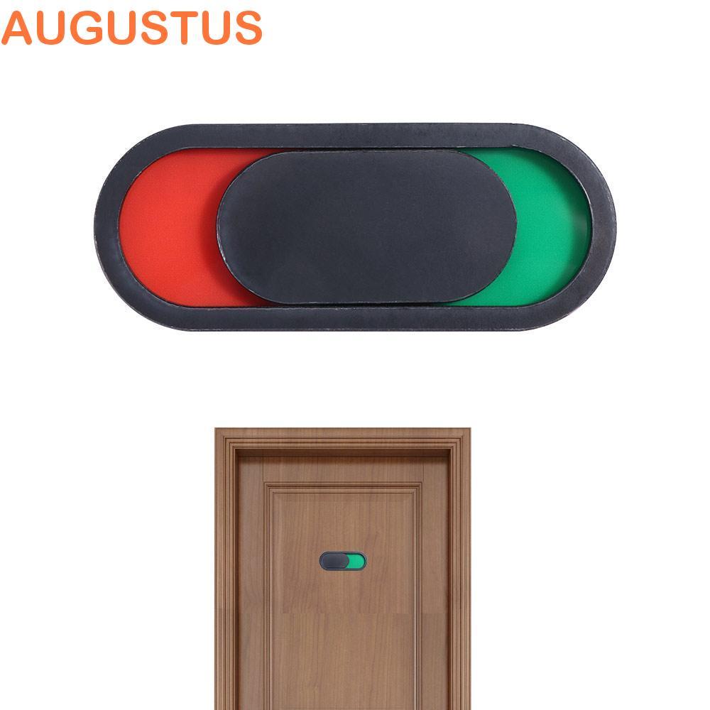 Sinal De Não Perturbe AUGUSTUS , Placa Deslizante oval Aberta Para Porta De Vaso Sanitário , Acrílica
