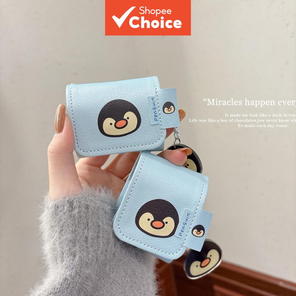 Estojo protetor de couro com estampa estilo avatar animal projetado para meninas com pingente de animal