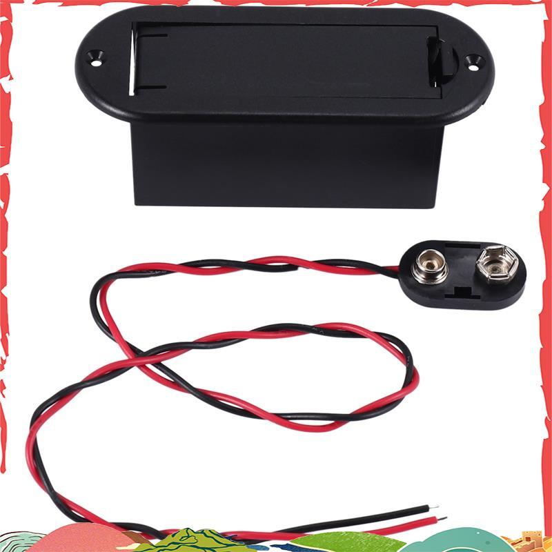 Estojo De Suporte De Bateria De 9V Para Captador De Guitarra Ativo