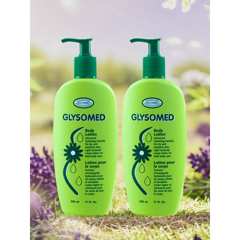 Loção corporal glysomed alemã, hidratante, não gordurosa, camomila refrescante, camomila feminina
