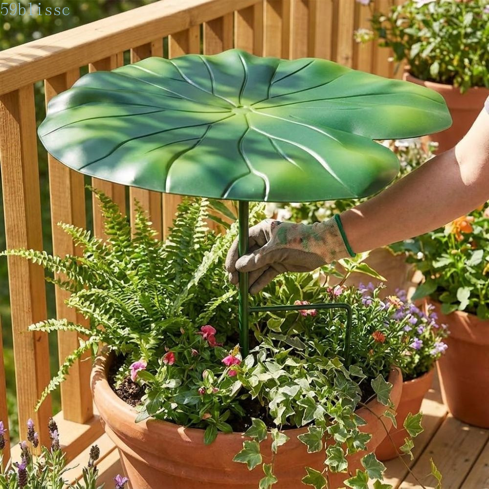 Guarda-Chuvas De Plantas BLISSC , Com Tampa De Sombra De Metal De Arte Em Ferro De Estaca , Capa Protetora Solar Removív