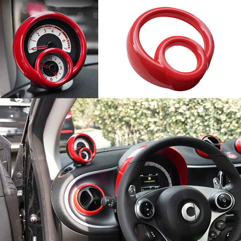 Quadro Decorativo Do Tacômetro Painel Carro Para Mercedes Smart 453 Fortwo Forfour Acessórios Modificação Estilo Interio