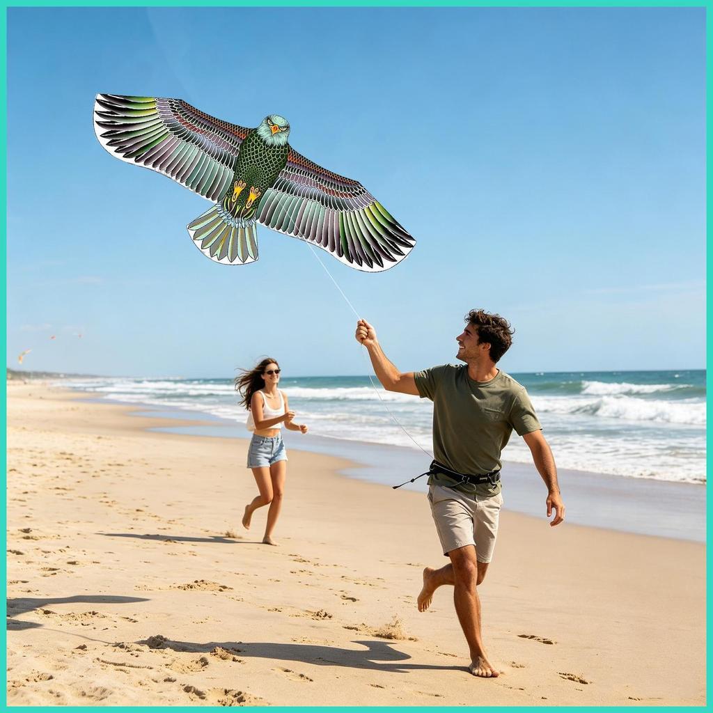 Kites Grandes Para Adultos , Realista , Portátil , Formato De Águia , Pipa Voadora , Pássaro , Falcão , Brinquedo Voador
