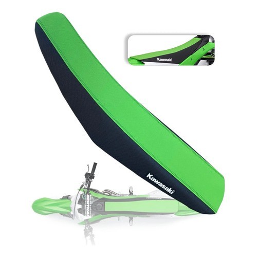 Capa Banco 5inco para Kawasaki Kdx Kx Kxf Klx 250/450 Verde Grip Verde e preto modelo original Kawasaki emborrachada