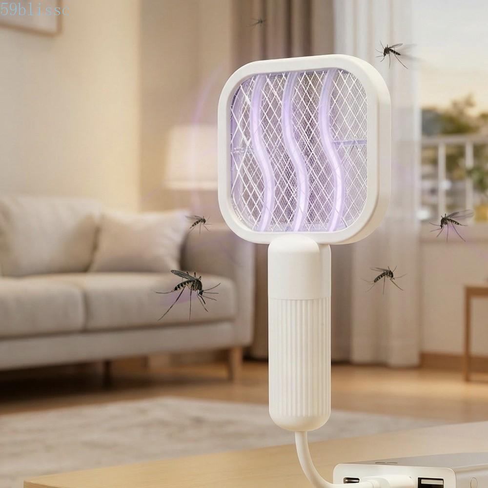 BLISSC USB Mosquito Swatter , Raquete De Insetos De Rede De Segurança De Plástico , Mini Armadilha Portátil Para Matar M