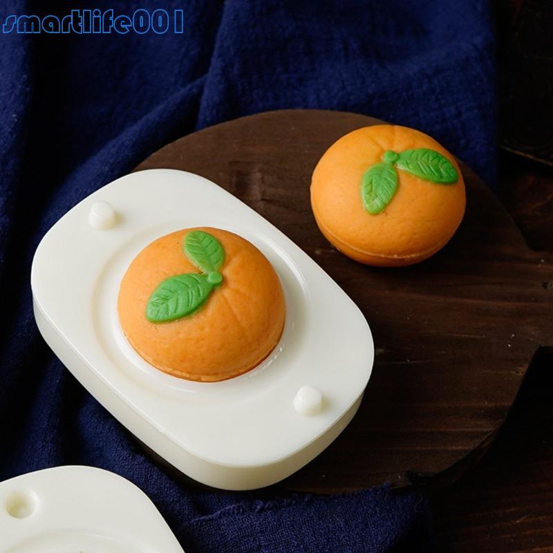 S * Carimbo Bolo Lunar, Forma Laranja Fofa, Molde, Festival, Faça Você Mesmo, Prensa Manual, Cor