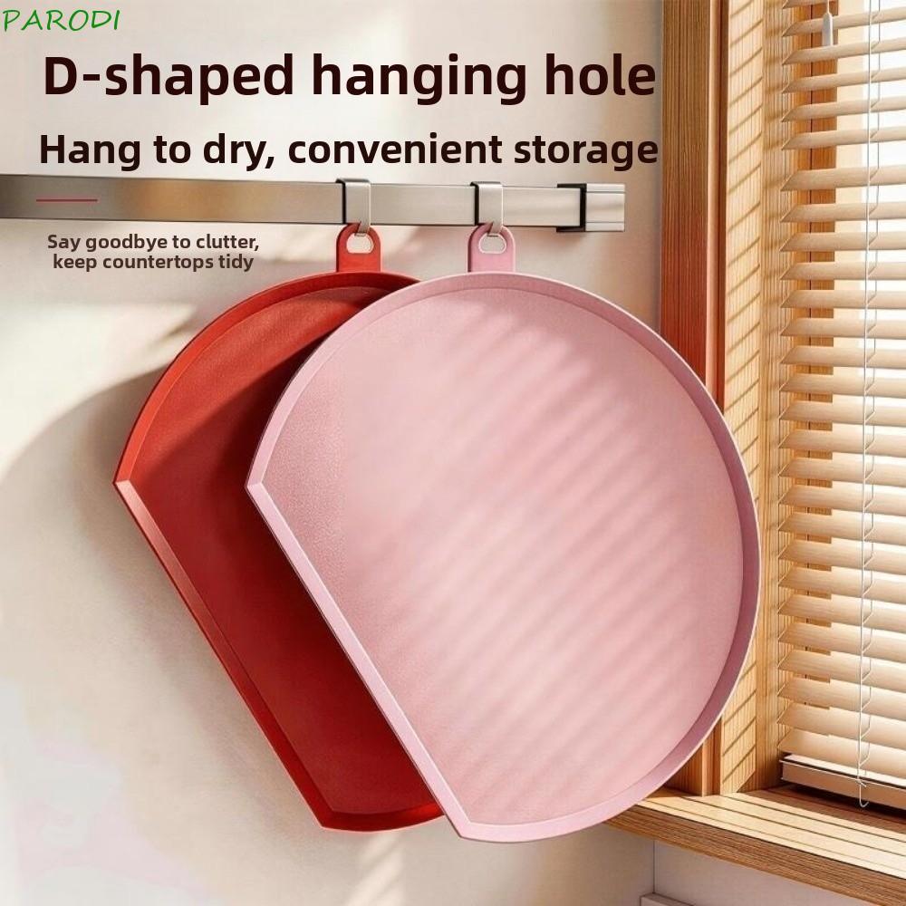 Tábua De Corte Paroi TPU , Semicircular À Prova De Molde , Bloco De Cozinha Antiderrapante Em Forma De D