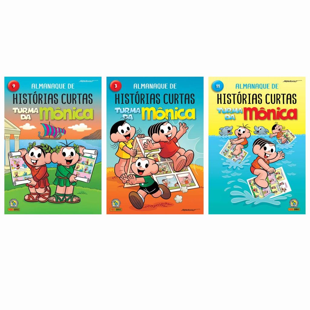 Kit Almanaque de Histórias Turma Da Mônica - 3 Volumes