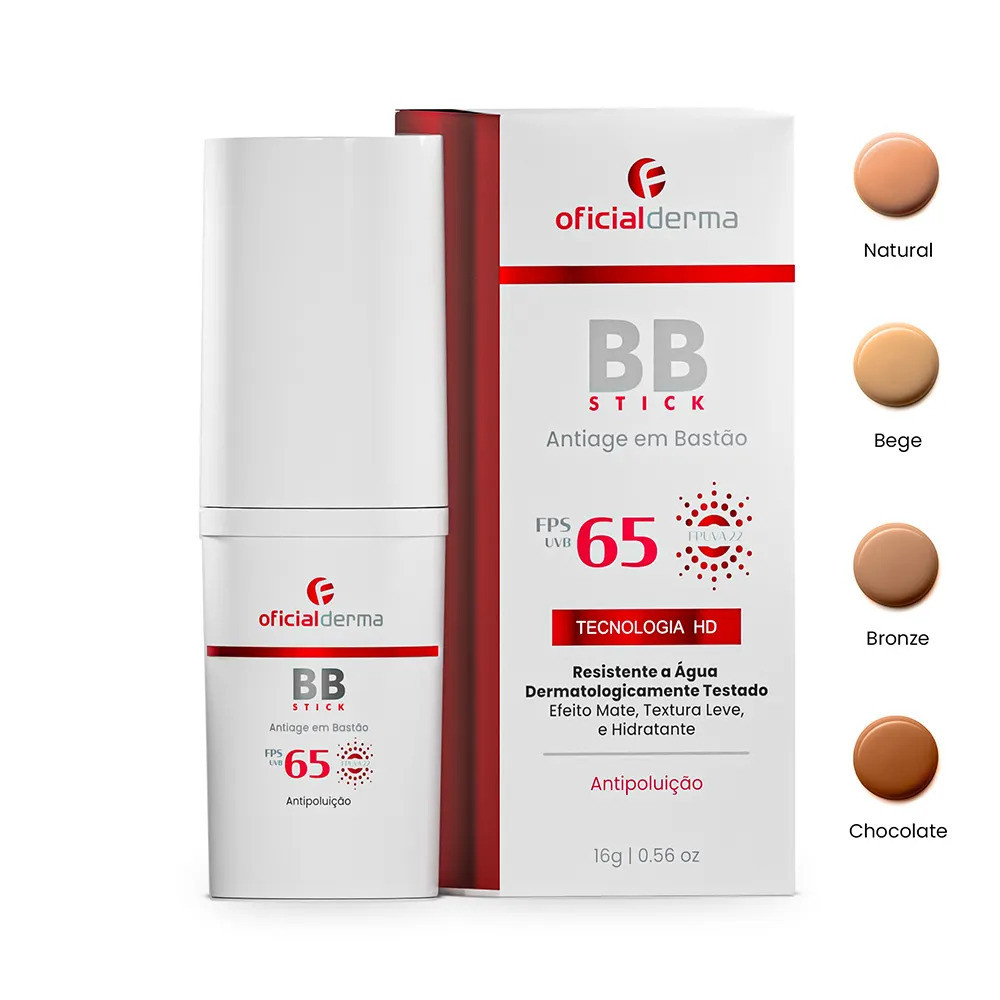 Protetor Bloqueador Solar BB Stick FPS65 Bronze OficialFarma