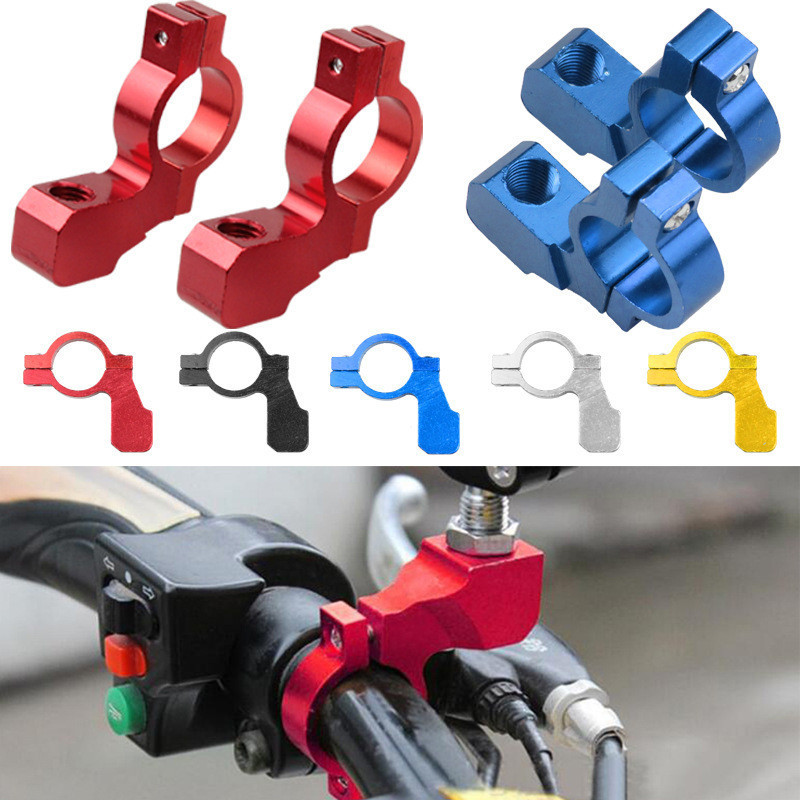 2 Peças Suporte Universal para Espelho Retrovisor de Motocicleta, Bicicleta, ATV, Adaptador de Montagem com Braçadeira e