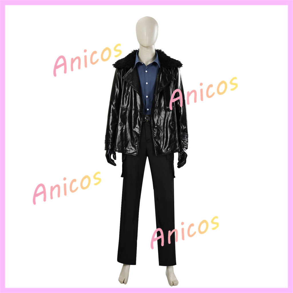 Resident Evil 9 Leon S Kennedy Cosplay Traje Festa De Halloween Roupa De Couro Completa Jogo Personagem Role Play Fantas