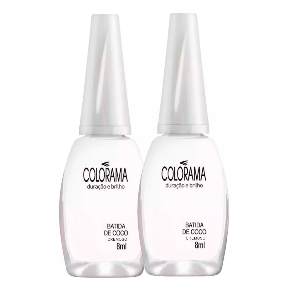 Kit 2 Esmalte Colorama Cor Batida de Coco com 8ml