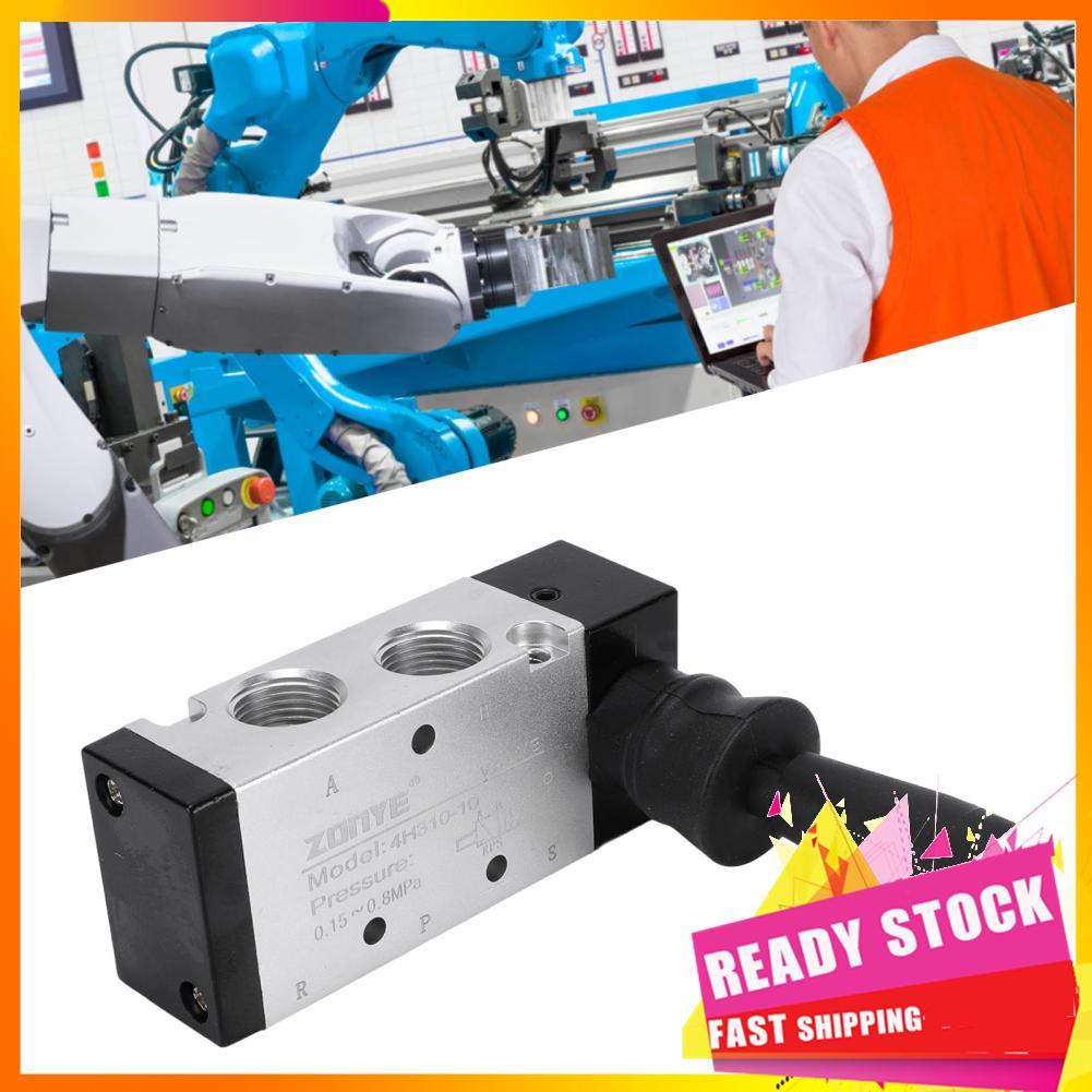 Hbhbhbhbb Válvula pneumática de tração manual Eujgoov 4H310 10 5 vias, 2 posições, controle manual 3 8 NPT, ar de ação