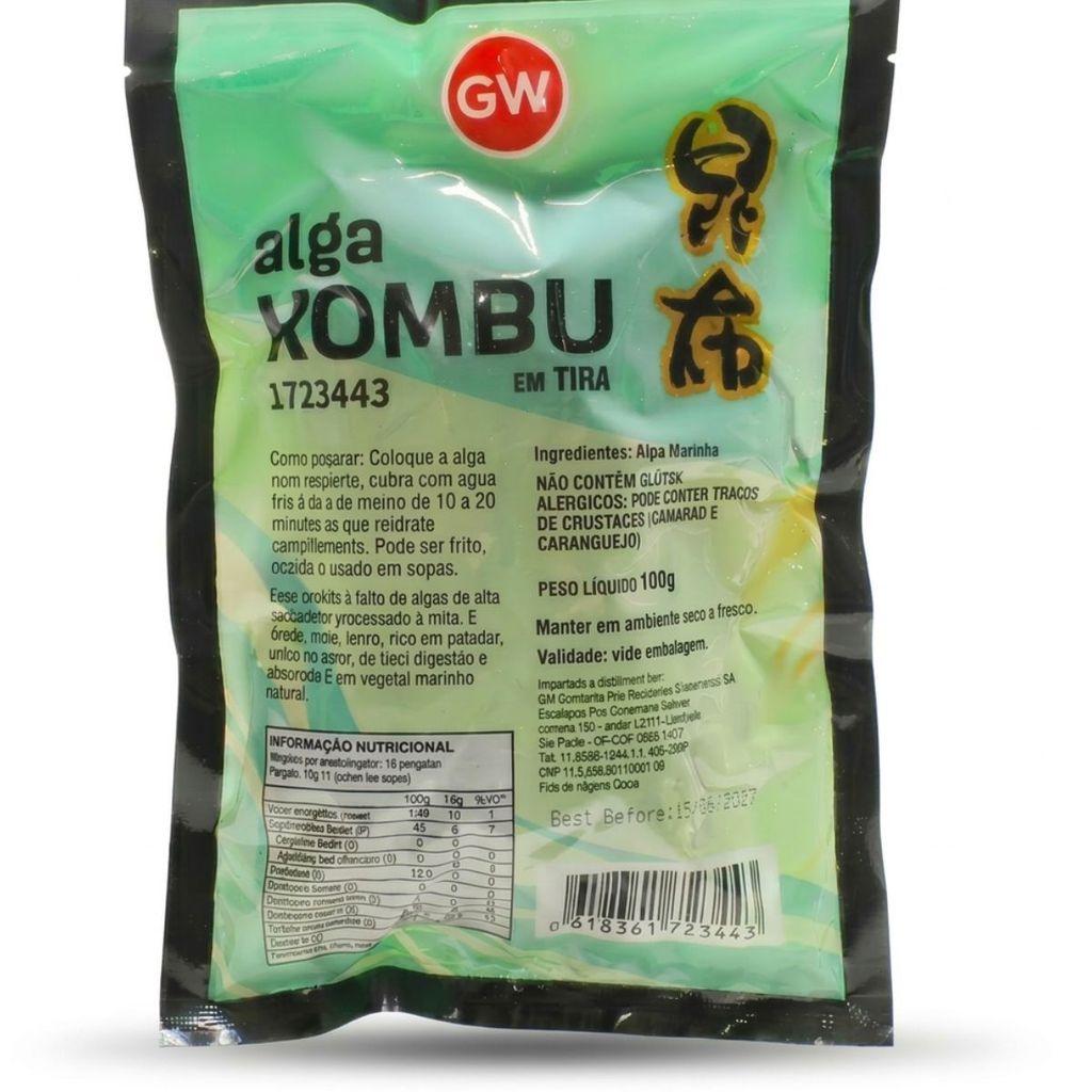 ALGA MARINHA KOMBU FATIADO 100gr KOMBU EM TIRAS — imagem 2 de 2