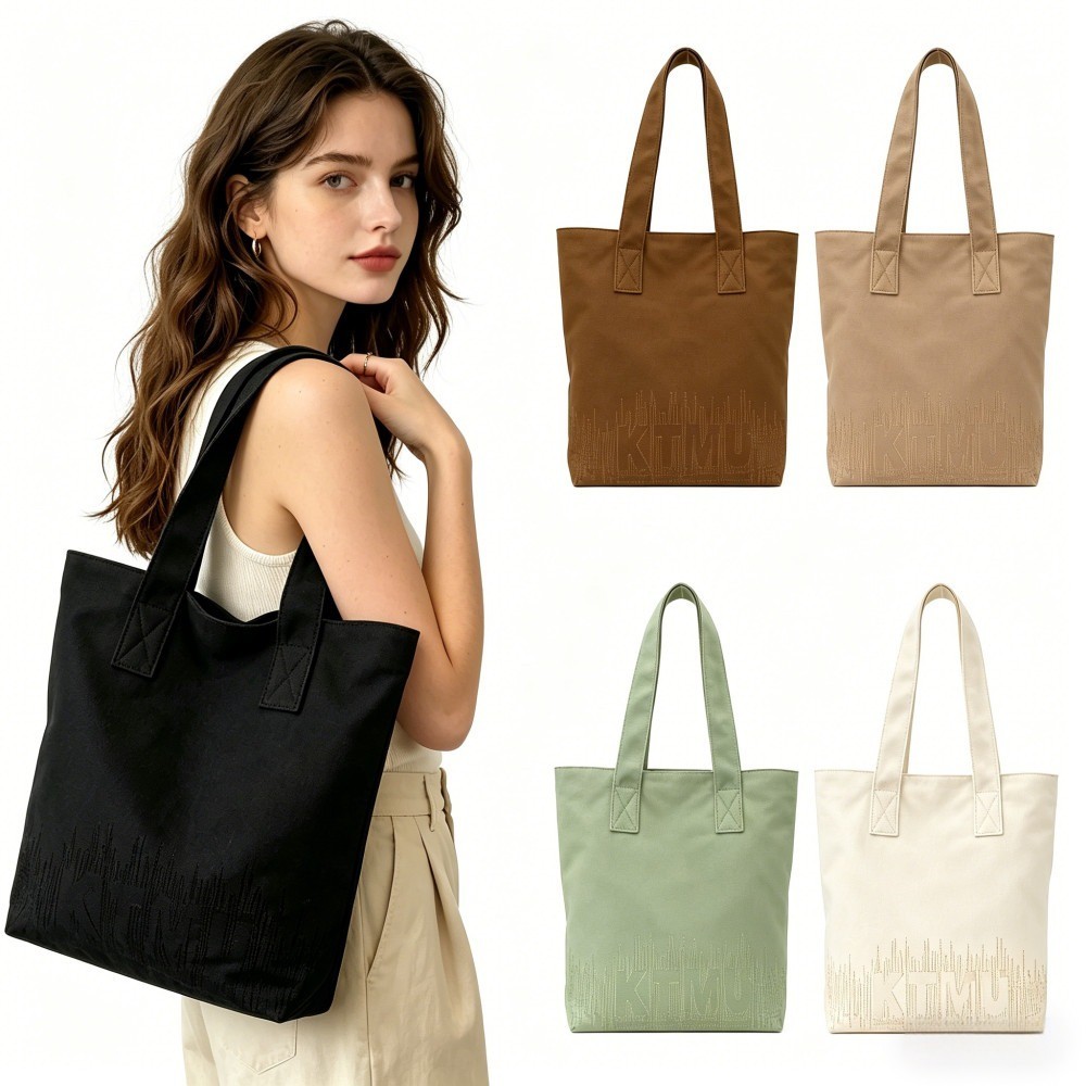 Bolsa Tote Lona Feminina | Sacola Grande Trabalho Faculdade | 5 Cores