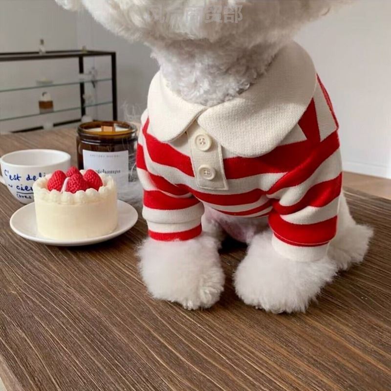 Outono camiseta cão de estimação outono inverno roupas pequenos filhotes Bichon Teddy pet Schnauzer primavera outono est