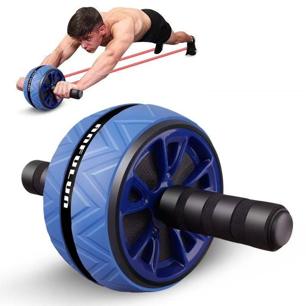 Roda muscular abdominal rolo único esportes masculinos roda gigante rolo abdominal músculo abdominal casa equipamentos d