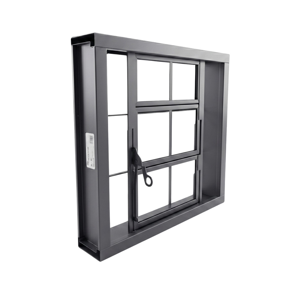 Janela Basculante 40x40 Compacto Aço Com Grades Banheiro e Cozinha Romex