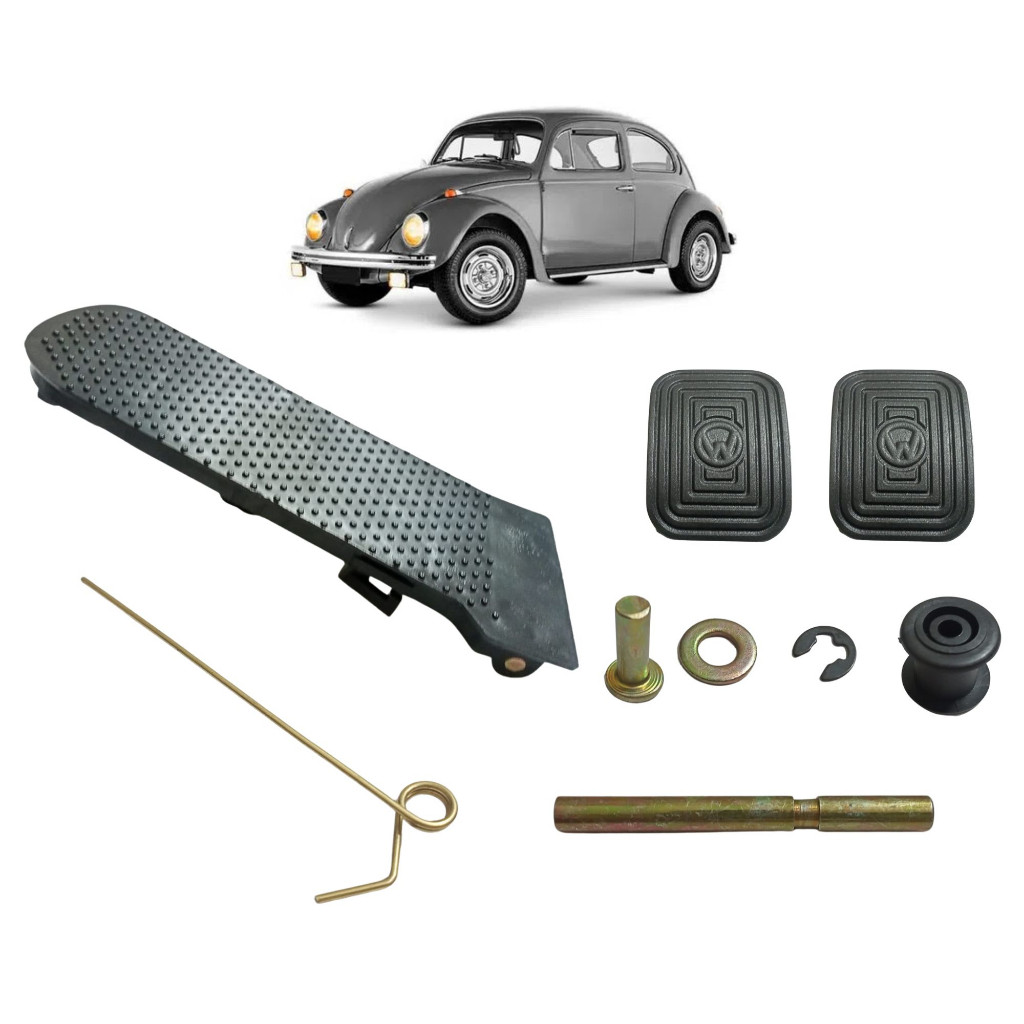 Kit Pedal Acelerador Freio Embreagem Completo Fusca Todos