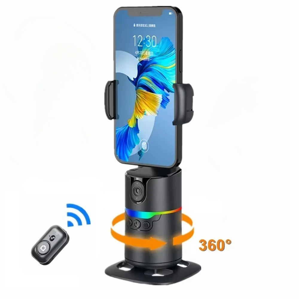 360 ° Rotação Auto Face Tracking Gimbal Estabilizador Monopé Desktop Com Controle Remoto Sem Fio Para Vídeo Vlog Selfie