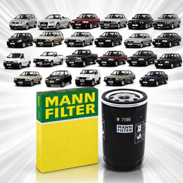 Filtro Óleo Vw Motor Ap 1.6 1.8 2.0 Gol Saveiro Voyage Parati MANN-FILTER W7195