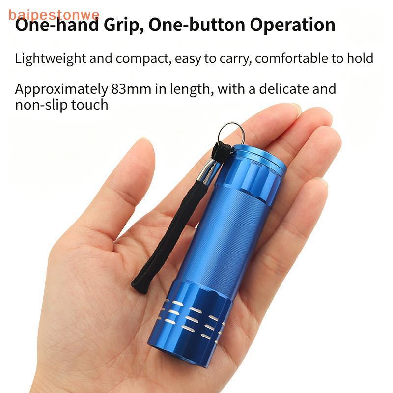 [baipestonwe] Lanterna De Teste De Agente Fluorescente 395nm Luz UV Lâmpada Portátil De Alta Potência Para Detecção De A