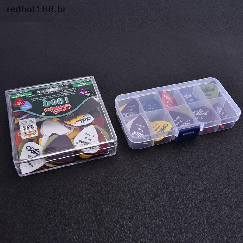 REBR 20/100PCS Guitarra Pi Baixo Acústico Pic Plectrum Mediador Thiness Mix 0.58-1 .