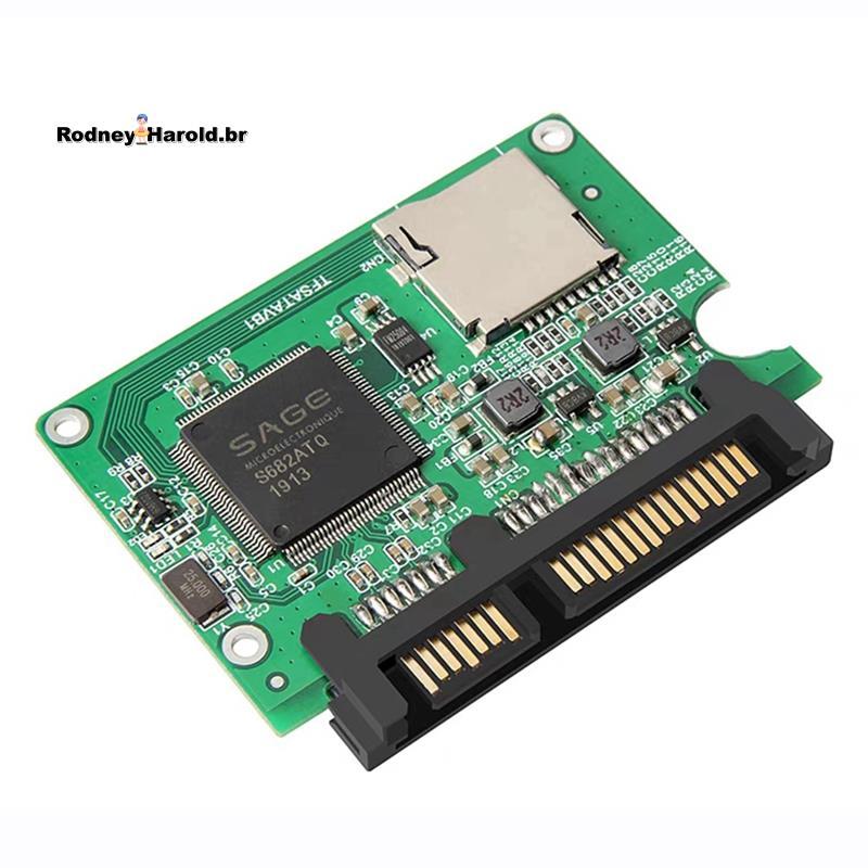 [Entrega Rápida R] Leitor De Cartão TF Micro-SD Para Notebook Sata Adaptador SSD Conversor De Disco Rígido