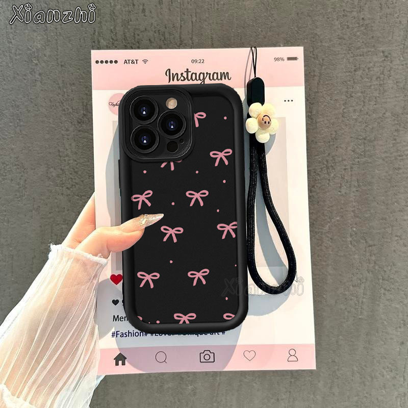 Para Redmi Nota 14 Pro 13 12 11 10 9 14C 13C 12C 10C A5 X7 C75 Bolinhas Coração Arco Caso De Telefone Xianzhi06