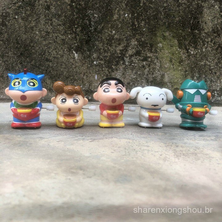 Figuras Populares 2025: Crayon Shin-chan, Wind-Up Man, Robô Gundam, Koai, Shiro, Super-Herói Dinâmico Box Egg FXZ4