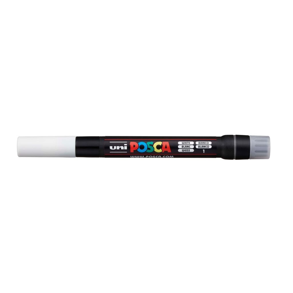 Caneta Posca Brush PCF-350 Branco uni-ball · foto 2