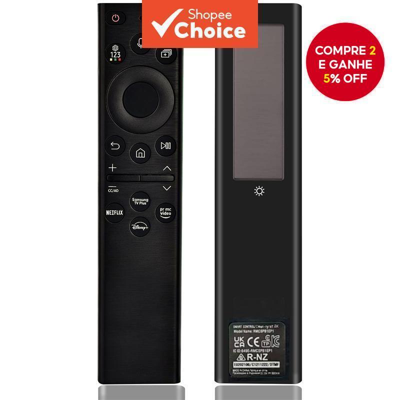 Controle de voz Bluetooth - Para controle remoto de TV inteligente SAMSUNG (com energia solar)