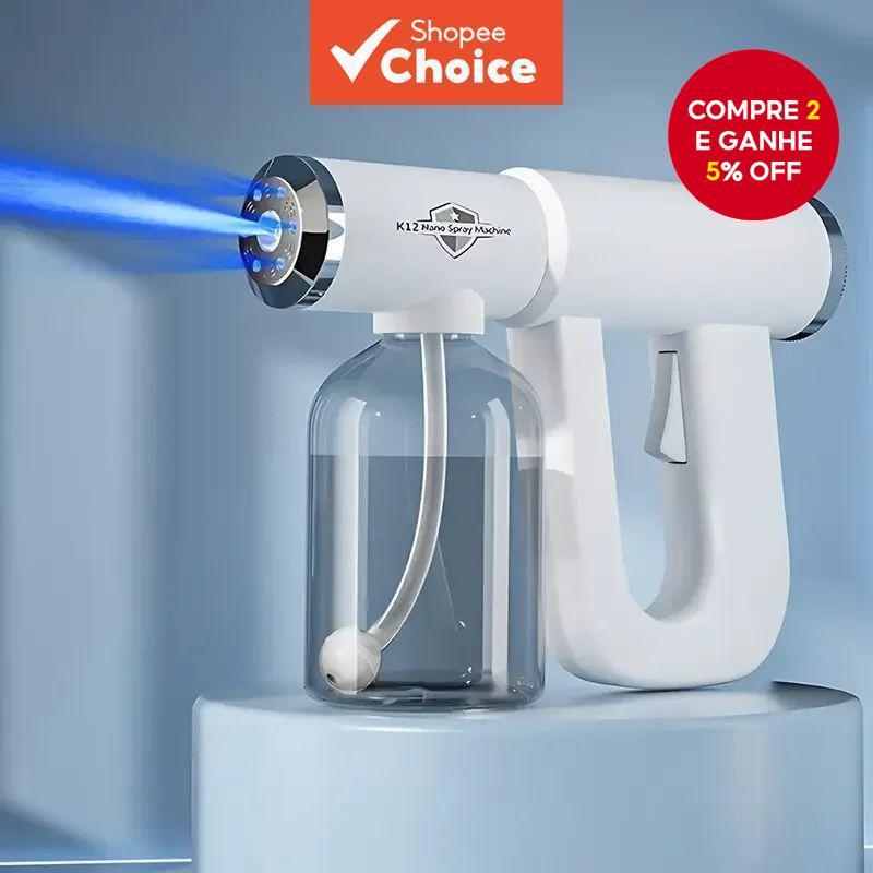Frasco de Pulverizador Nano Azul 300ML, Sem Fio, USB, Pistola de Vapor Elétrica para Barbeiro, Ferramenta Atomizadora