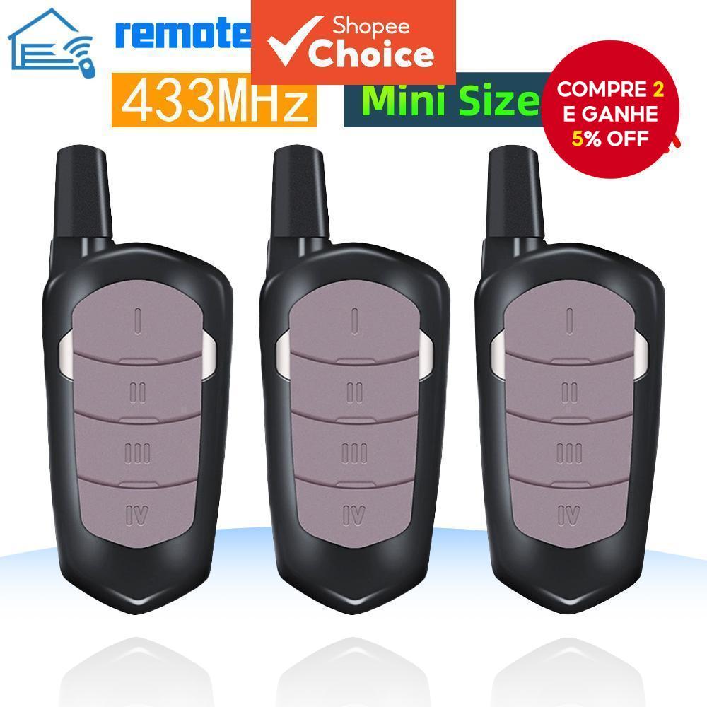 Duplicador de Controle Remoto para Portão de Garagem 433MHz, Controle de Acesso com Código Rolante ou Fixo
