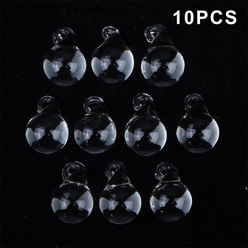 TSBR 10 Peças De Gotas De Chuva De Cristal Transparente , Pingentes Pendurados , Lâmpada De Lustre , Contas De Vidro , A