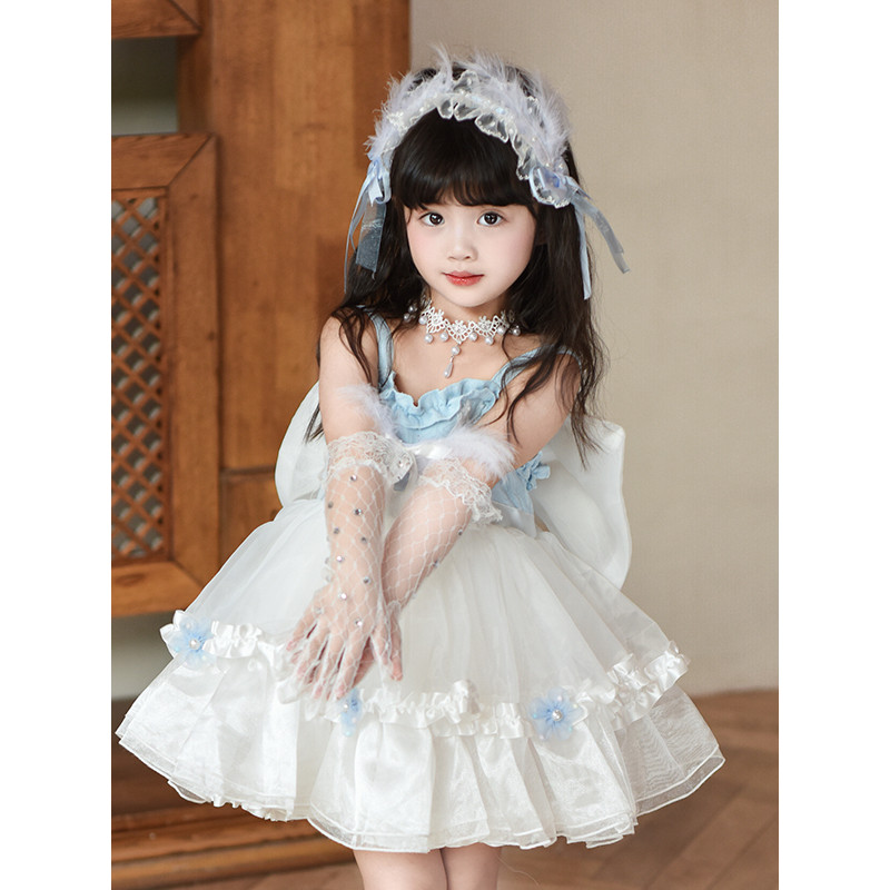 Meninas caixa de música Ballet Lolita saia bebê menina vestido de aniversário Premium vestido fofo seis 1 desempenho