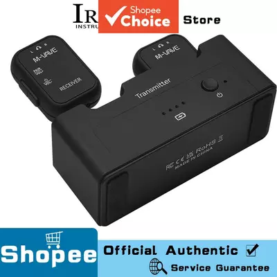 M-VAVE WP-12 Pro / Sistema Sem Fio para Guitarra (2.4GHz) – Transmissor e receptor ultra-baixo atraso com monitoramento